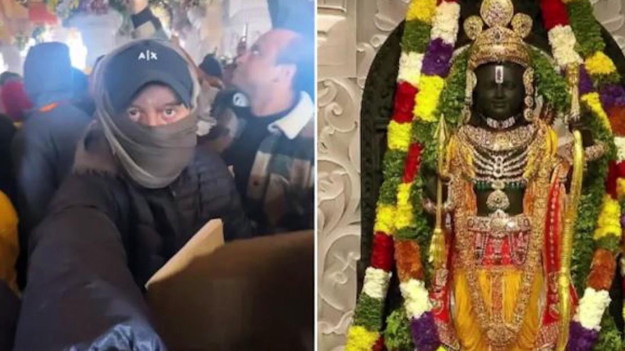This actor went to Ram temple by covering his face with a muffler, visited secretly in the crowd