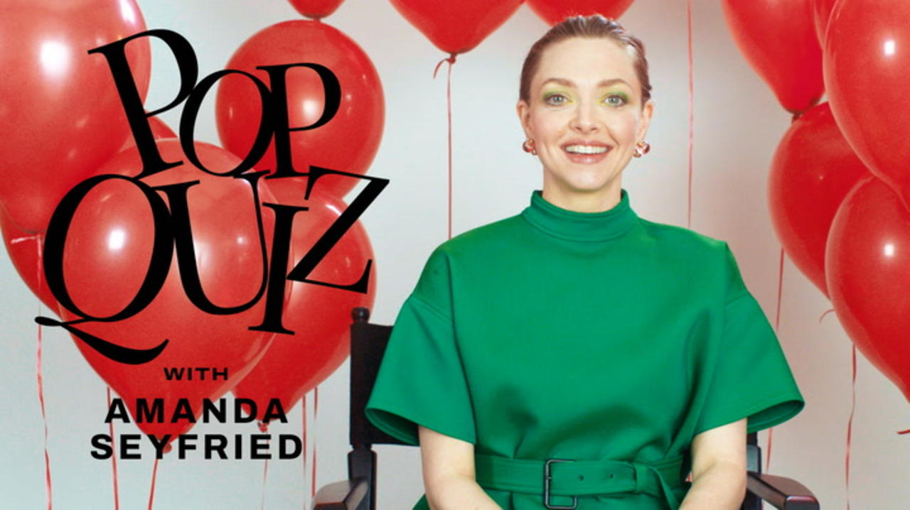 Amanda Seyfried Plays Pop Quiz | Marie Claire