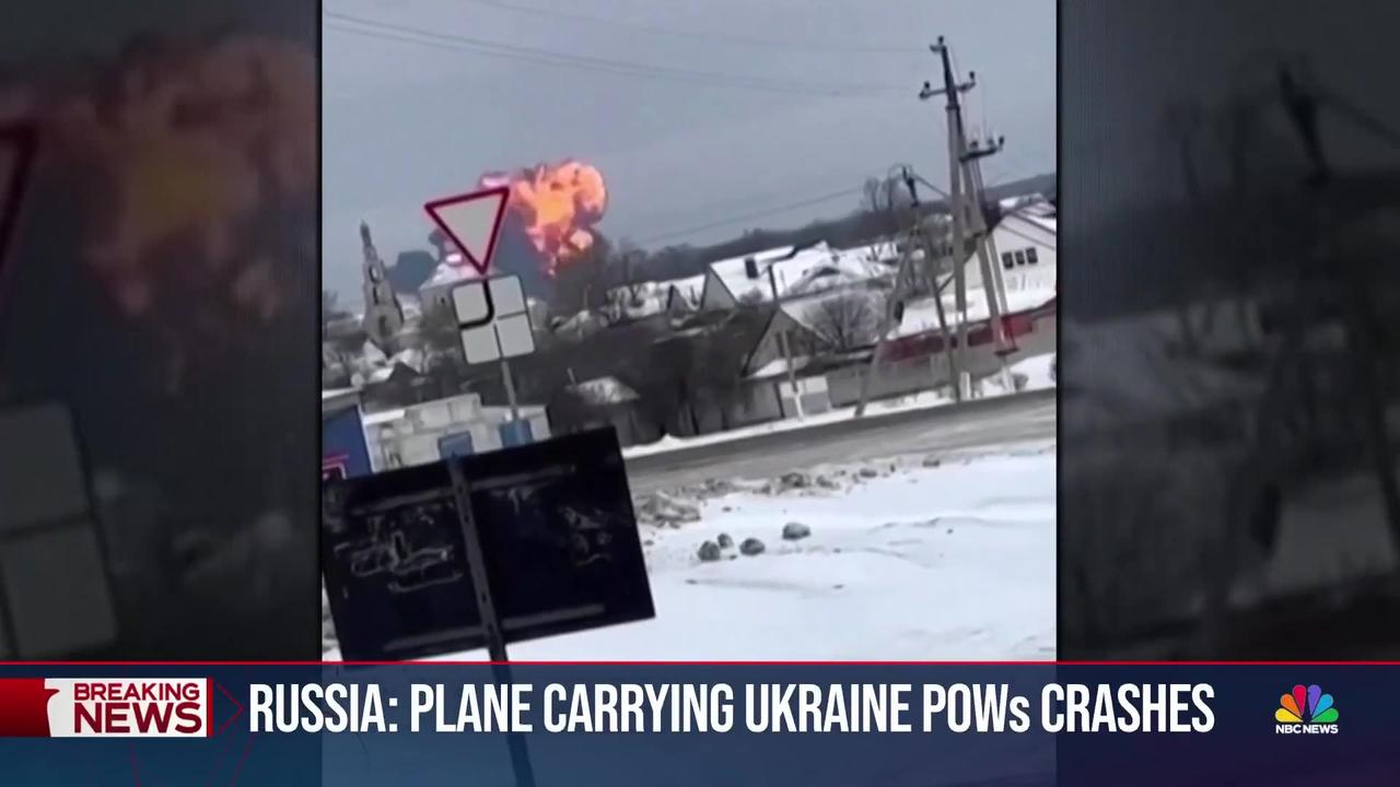 Russians accuse Ukraine of shooting down plane carrying Ukrainian POWs