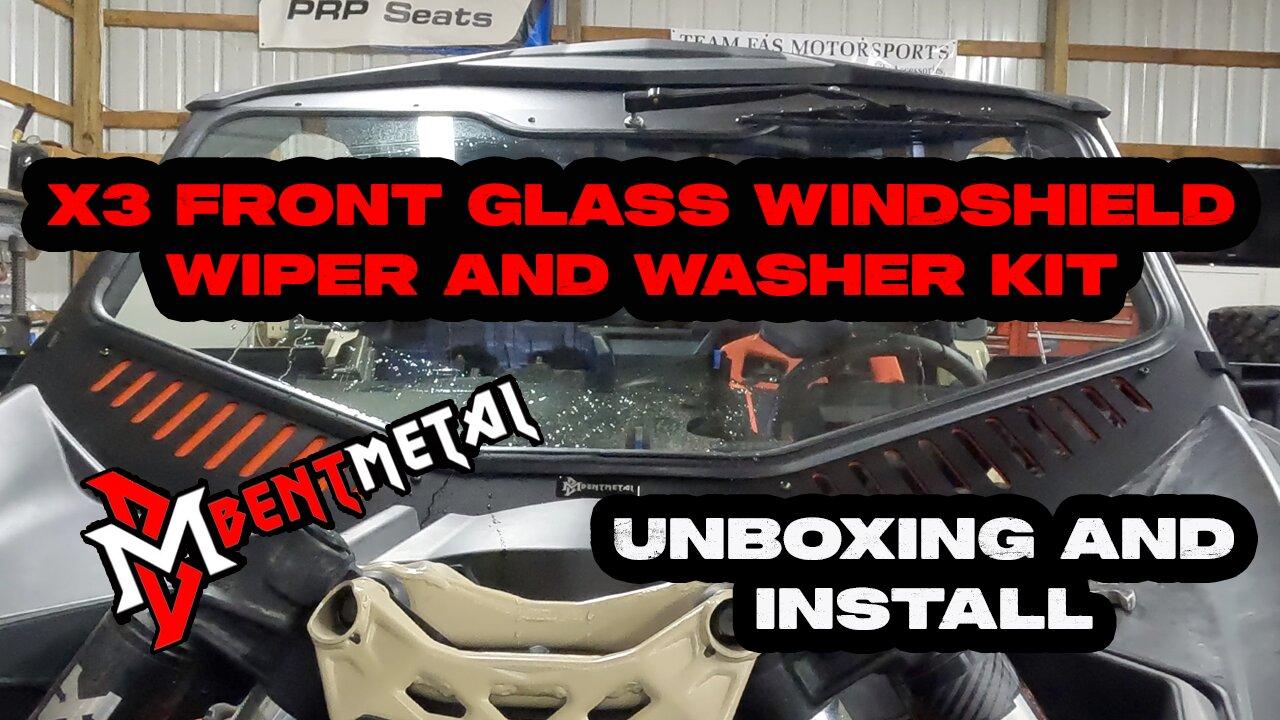 Bent Metal X3 Front Glass Windshield with One News Page VIDEO