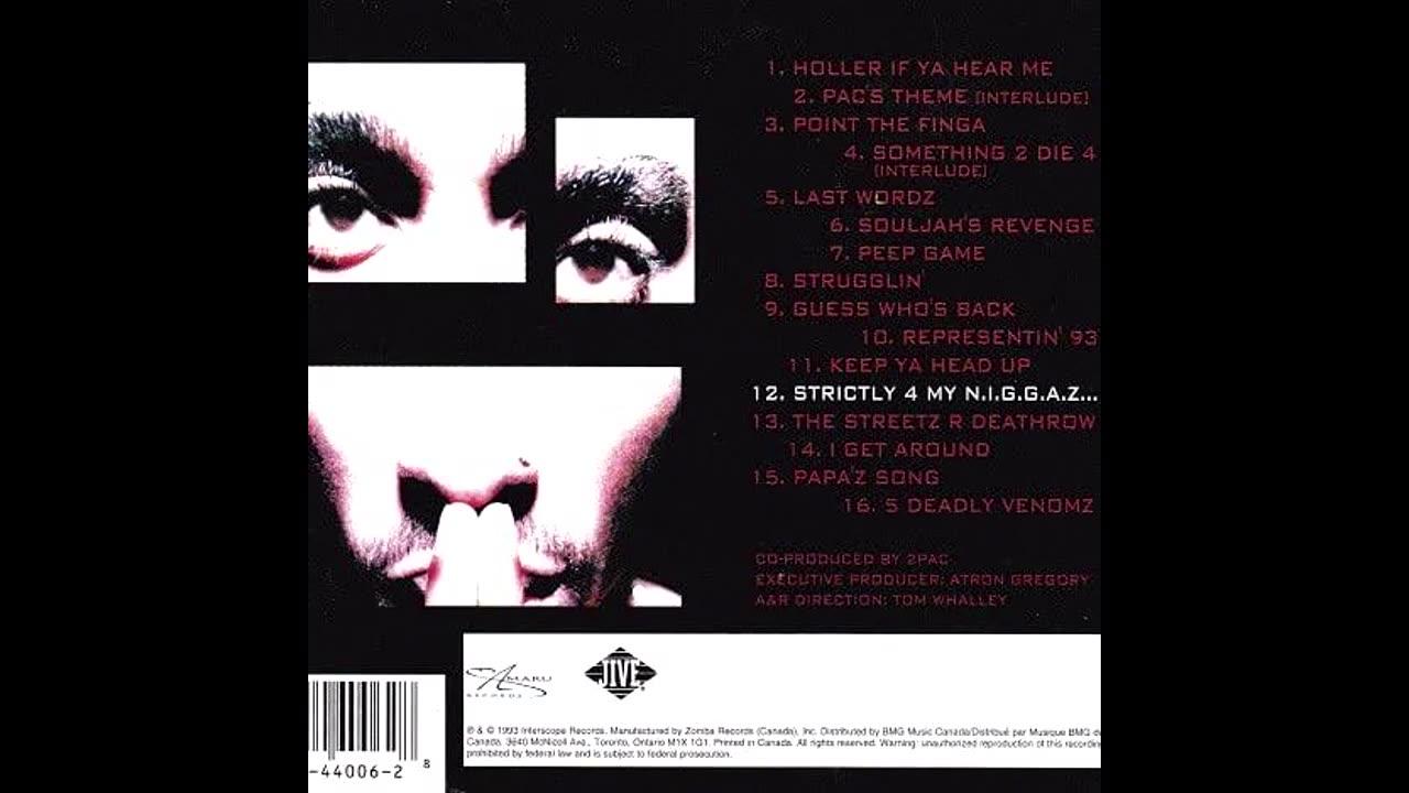 2Pac - STRICTLY 4 MY NIGGAZ -TUPAC SHAKUR (FULL ALBUM) 1993