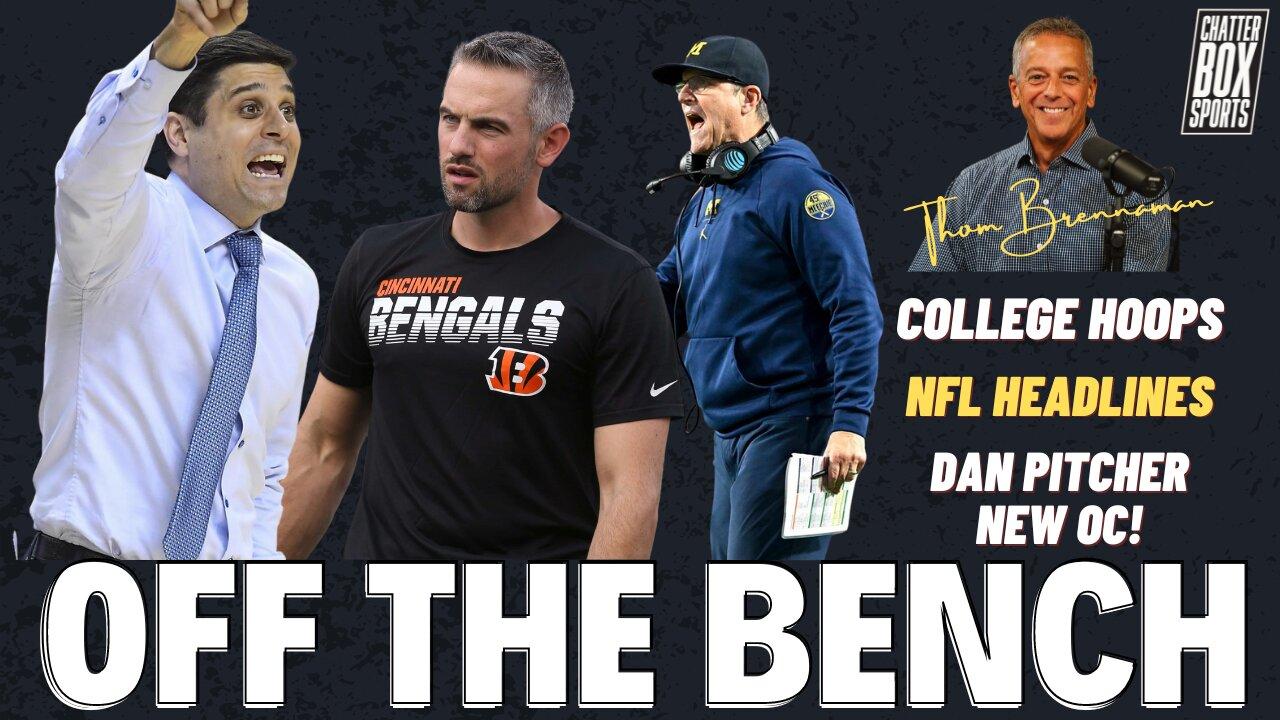 Dan Pitcher new Bengals OC. Jim Harbaugh to the Chargers! Chad Brendel | OTB presented by UDF