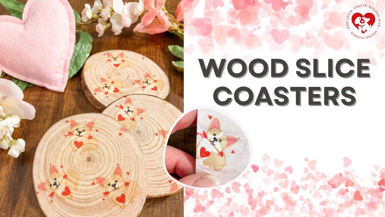 DIY Decoupage Wood Slice Coasters One News Page VIDEO