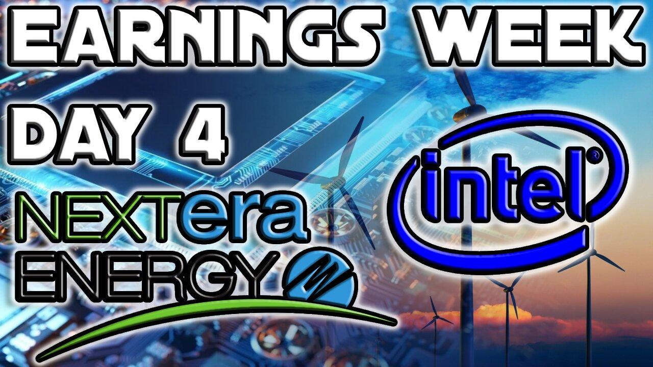 The First Chip Company To Have Earnings | Earnings Day 4 | Q4, 2023 Earnings $INTC, $NEE