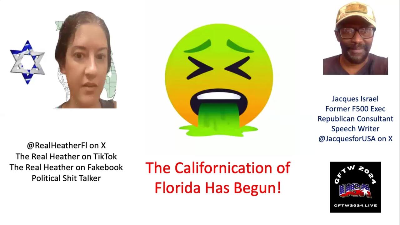 The Real Heather on X Exclaims About the Californication of Florida Since Ron DeSantis Is Out!