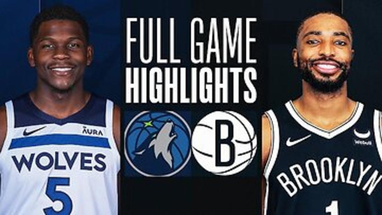 NBA Highlights: Nets vs Timberwolves 94 - 96