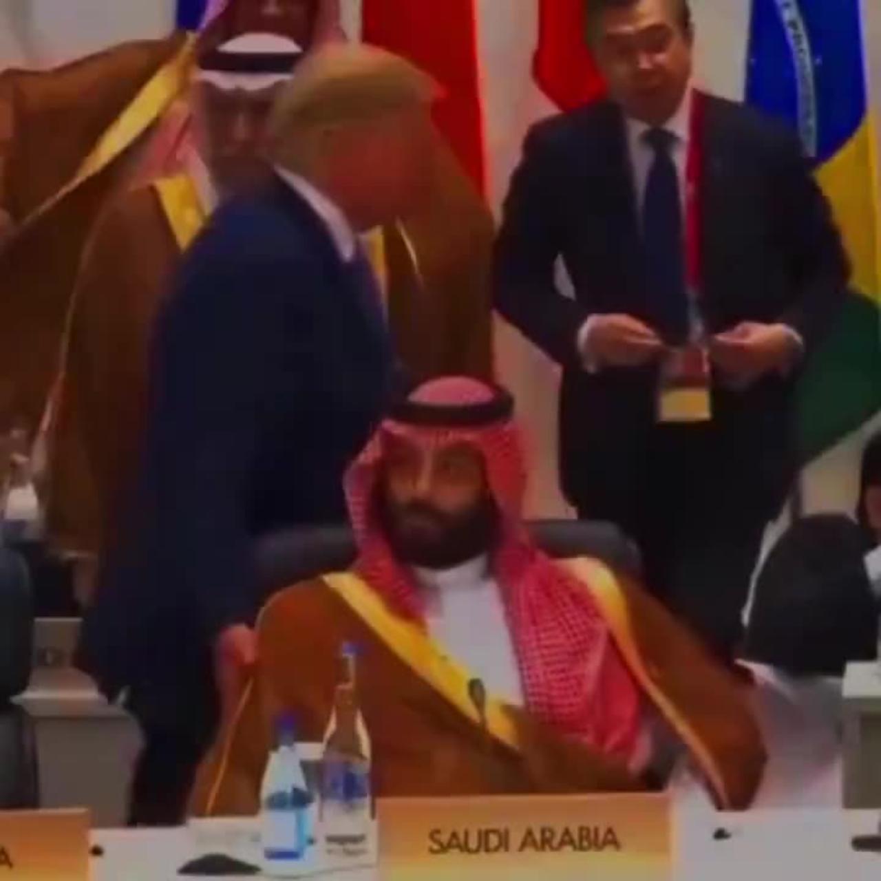 In Saudi Arabia it is forbidden to touch the Crown Prince, Trump