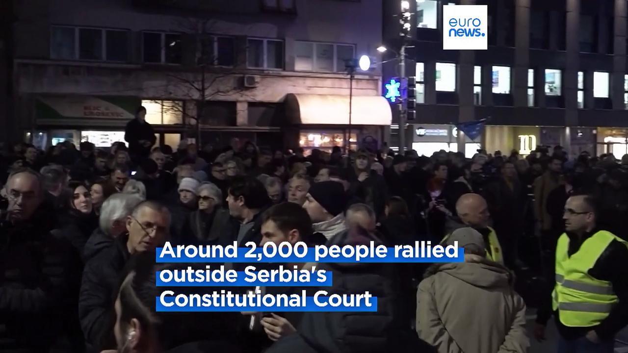 Protests against 'fraudulent' elections continue in Belgrade