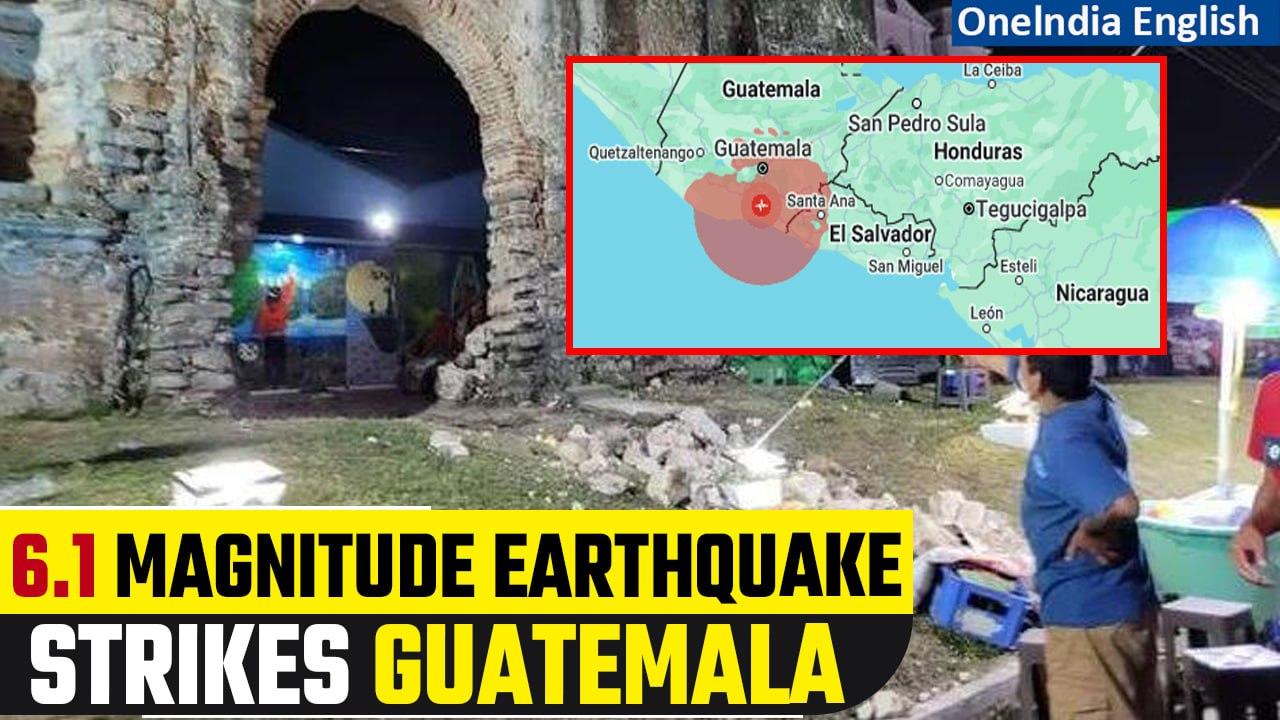 Strong earthquake in Southern Guatemala jolts residents, felt in El Salvador | Oneindia News