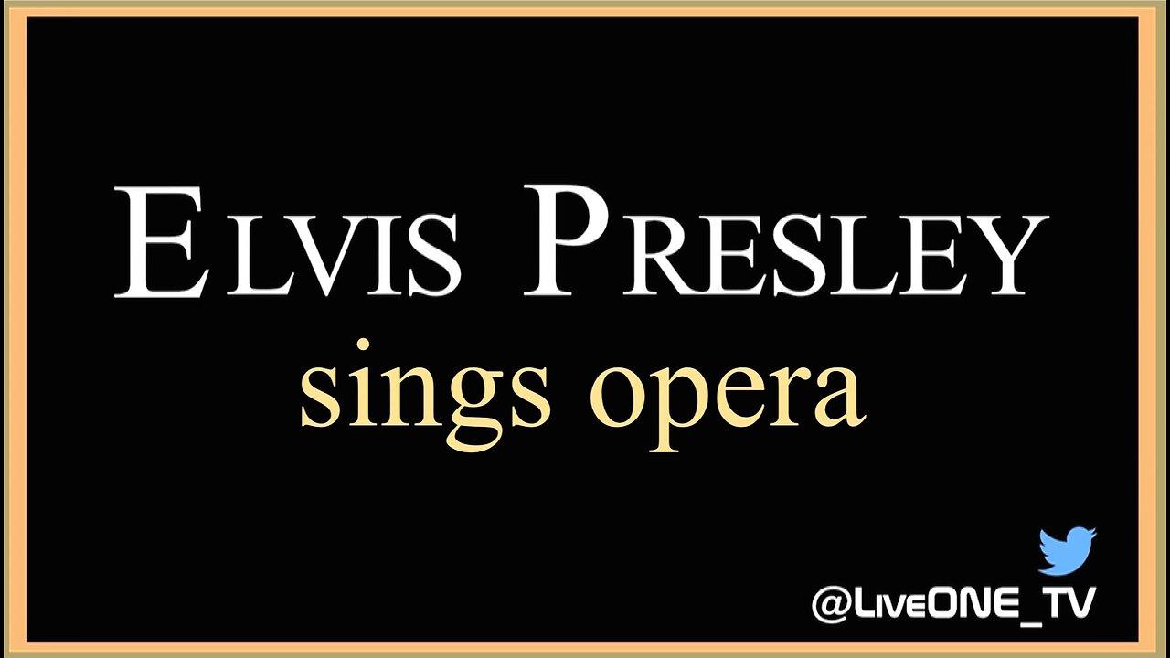 ELVIS PRESLEY - in studio - warms up with Opera