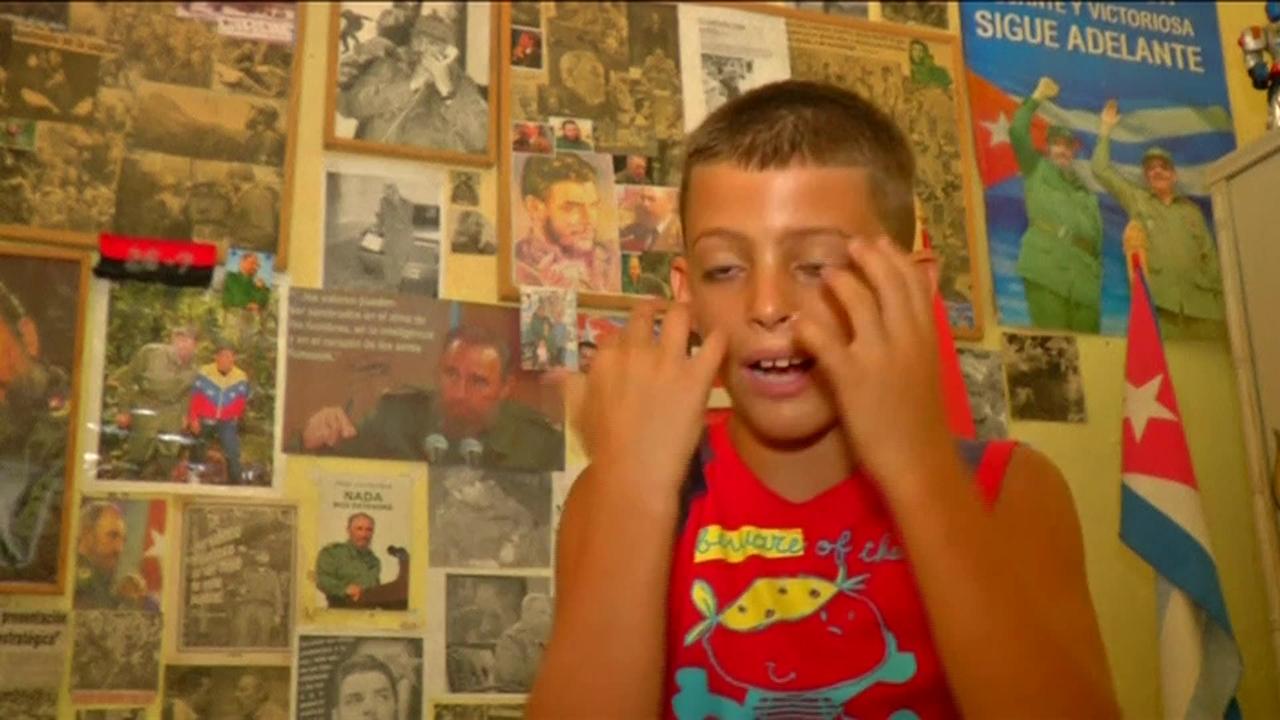 Fidel Castro's 'superfan'- 8 year old Marlon Mendez - BBC News