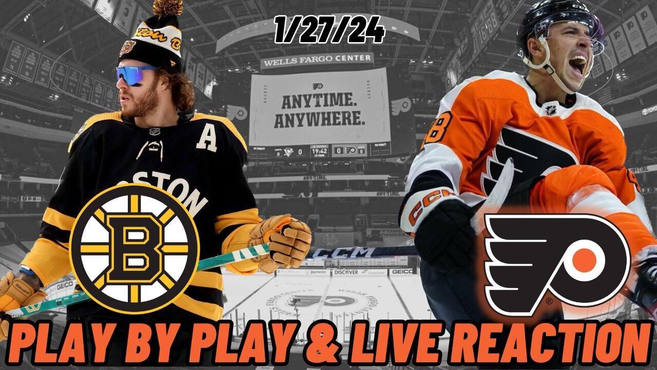 Boston Bruins vs Philadelphia Flyers Live Reaction | Play by Play | Watch Party | Bruins vs Flyers