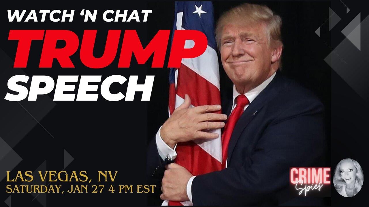 🚨LIVE Watch Party 👀 🎉 | GOAT POTUS45 Donald J. Trump Speech Las Vegas, NV