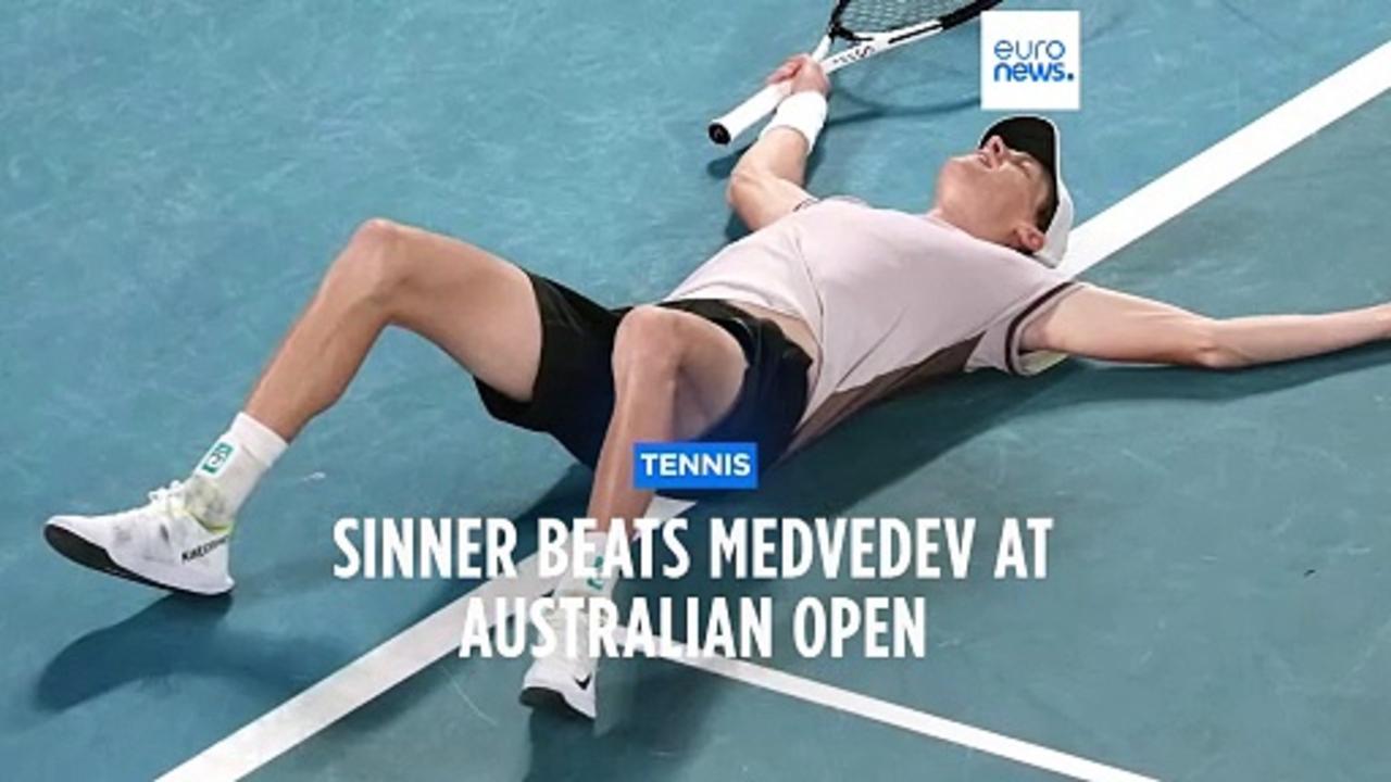 Italy's Jannik Sinner wins Australian Open with 5-set victory over Russia's Daniil Medvedev