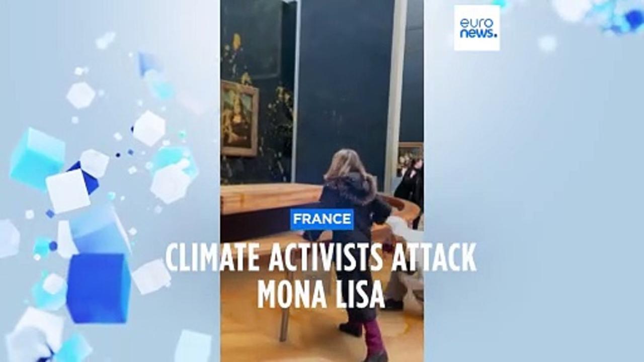 Activists throw soup at Mona Lisa painting in Louvre Museum