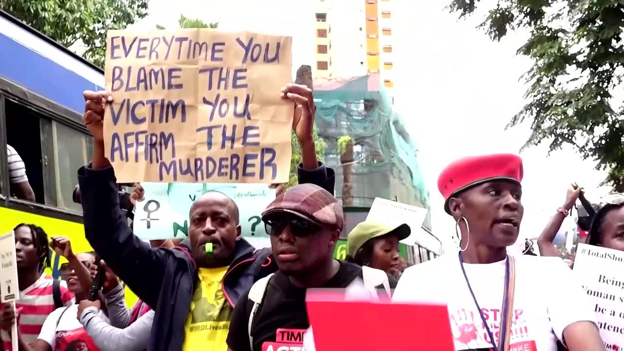 Activists march against femicide in Kenya