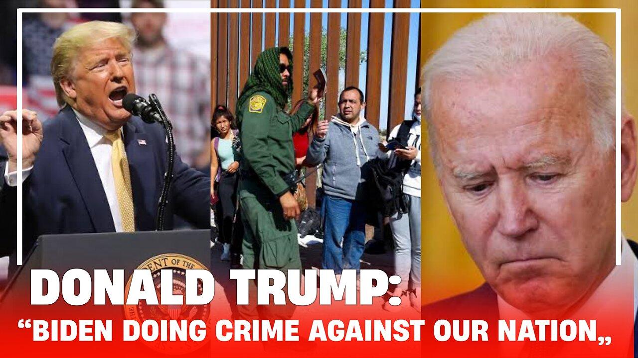 Trump Accuses Biden Of 'Doing A Crime Against Our Nation' Over Border At Las Vegas Rally
