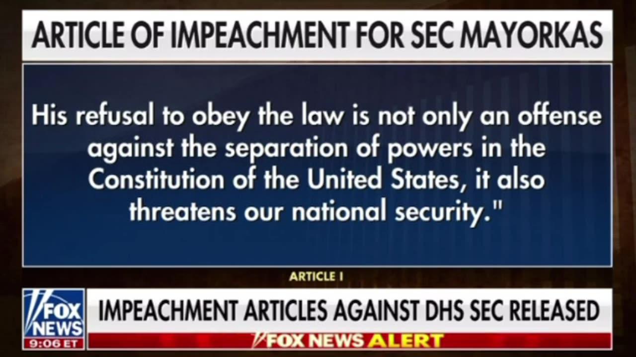 Breaking: IMPEACHMENT ARTICLES AGAINST DHS SEC RELEASED: