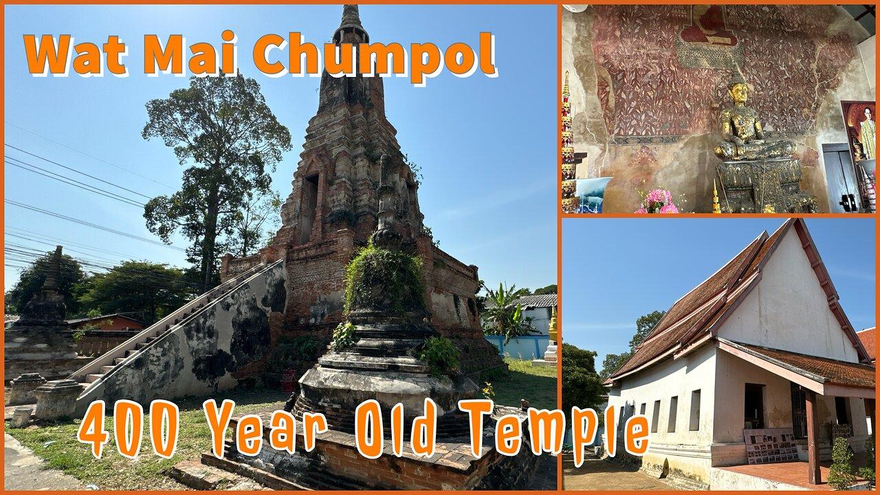 Wat Mai Chumpol - Historic 400 Year Old Temple Murals - Nakhon Luang Thailand