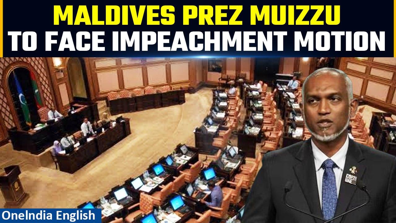 Maldives: Opposition to submit impeachment motion against President Muizzu | Oneindia News