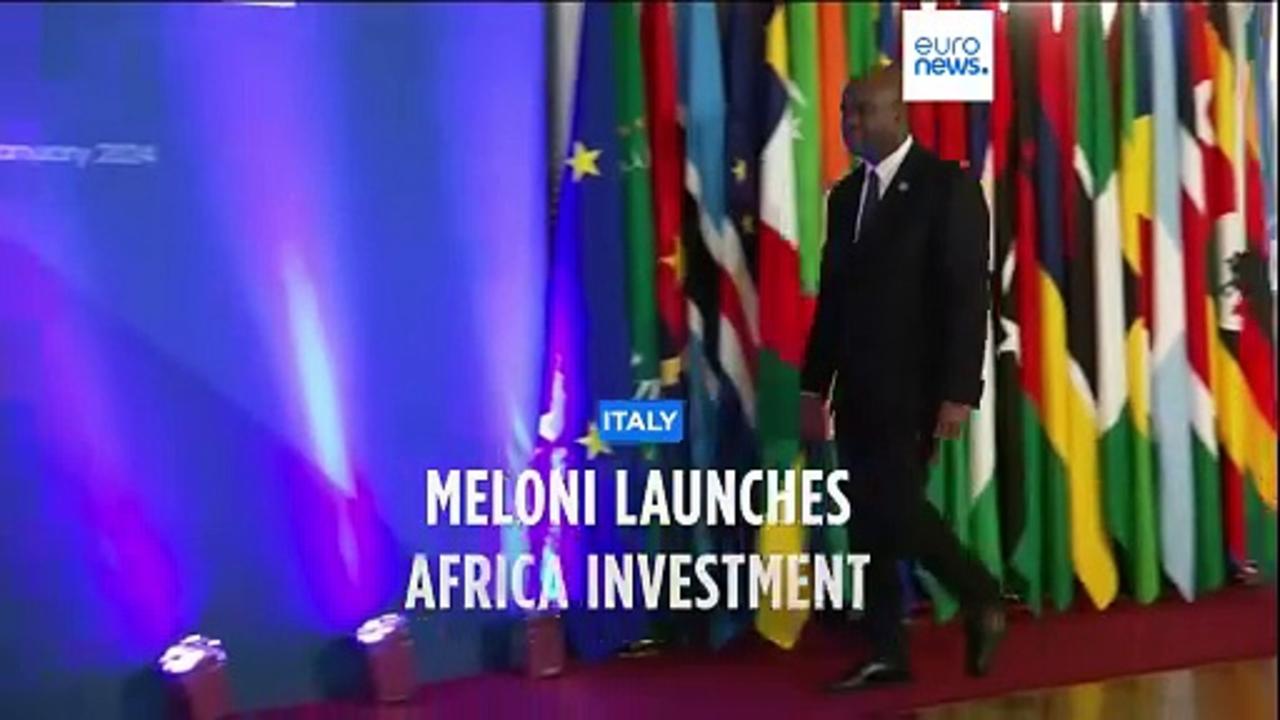 Italy’s Giorgia Meloni opens Africa summit with plan to curb migration and boost development