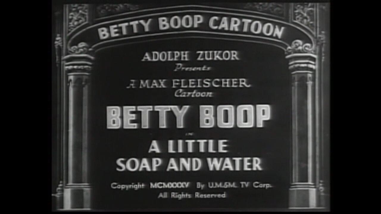 "A Little Soap and Water" (1935 Original Black & White Cartoon)