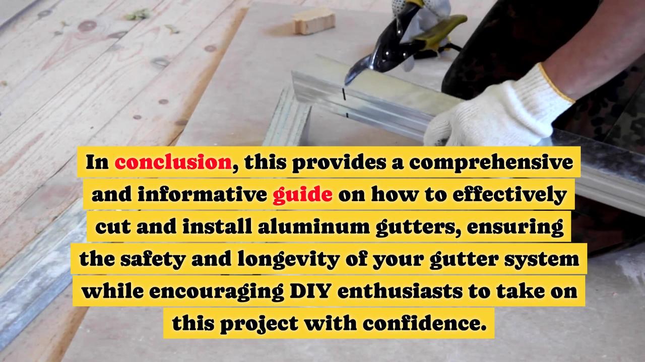 How to Cut Aluminum Gutters and Downspouts One News Page VIDEO