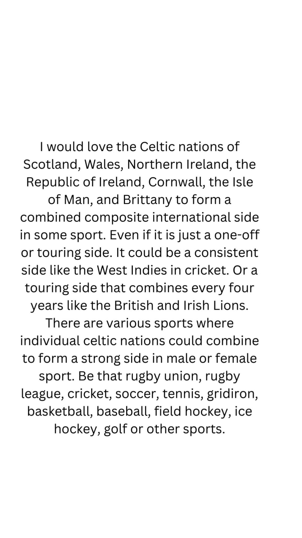 Composite Celtic Natikns Sides I n Sports