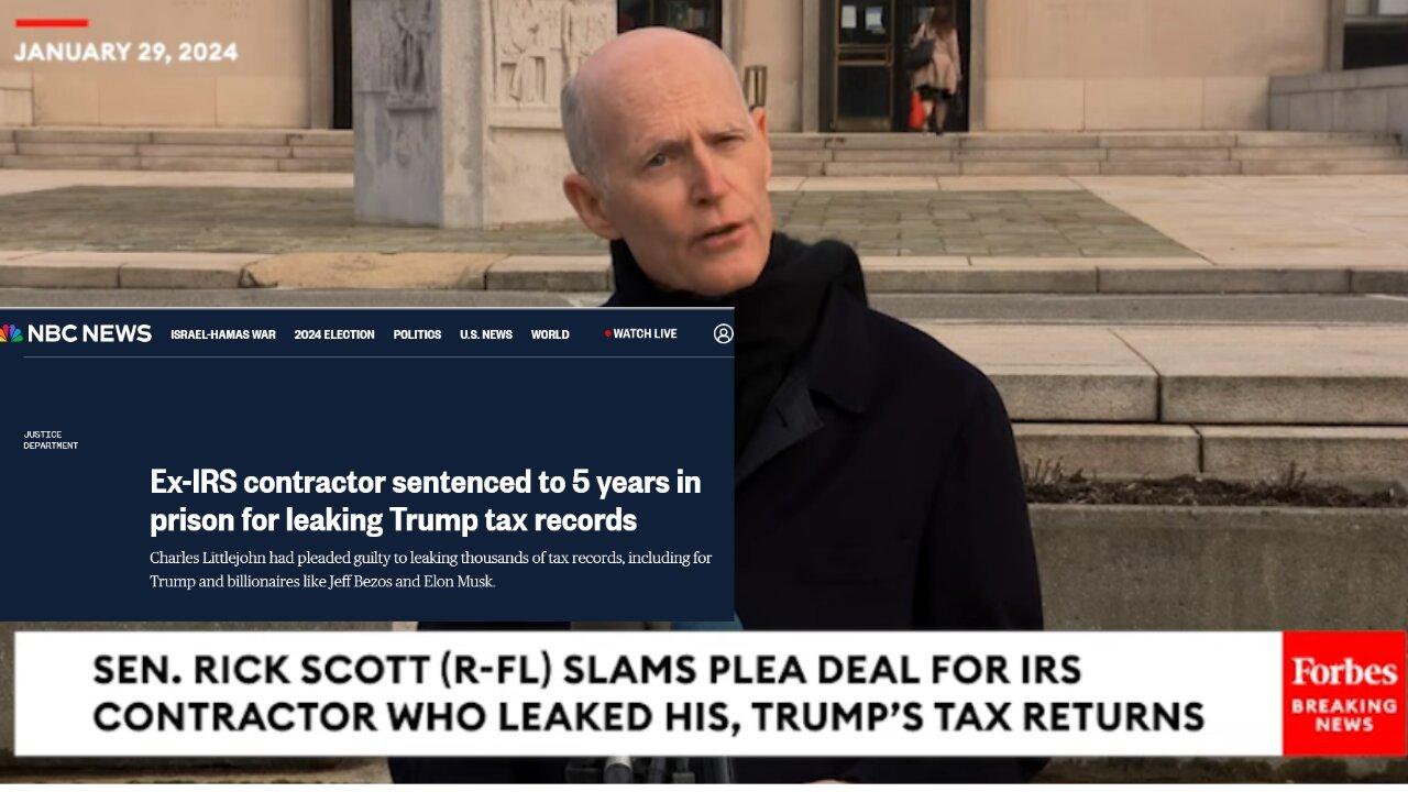 Sen. Rick Scott (R-FL) Rips AG After 'Sweetheart Deal' For IRS Contractor Who Released His Tax Return