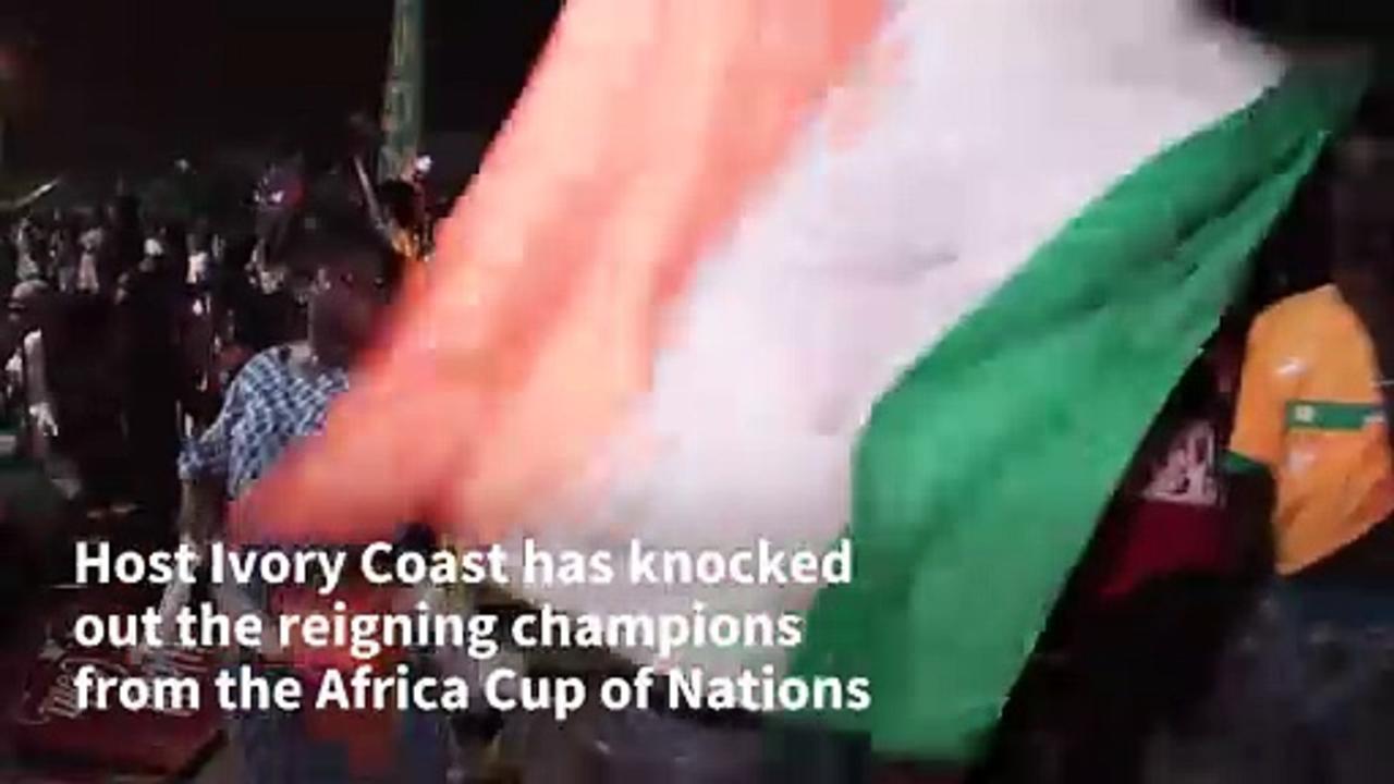 Fans celebrate as Ivory Coast knocks out AFCON reigning champions Senegal
