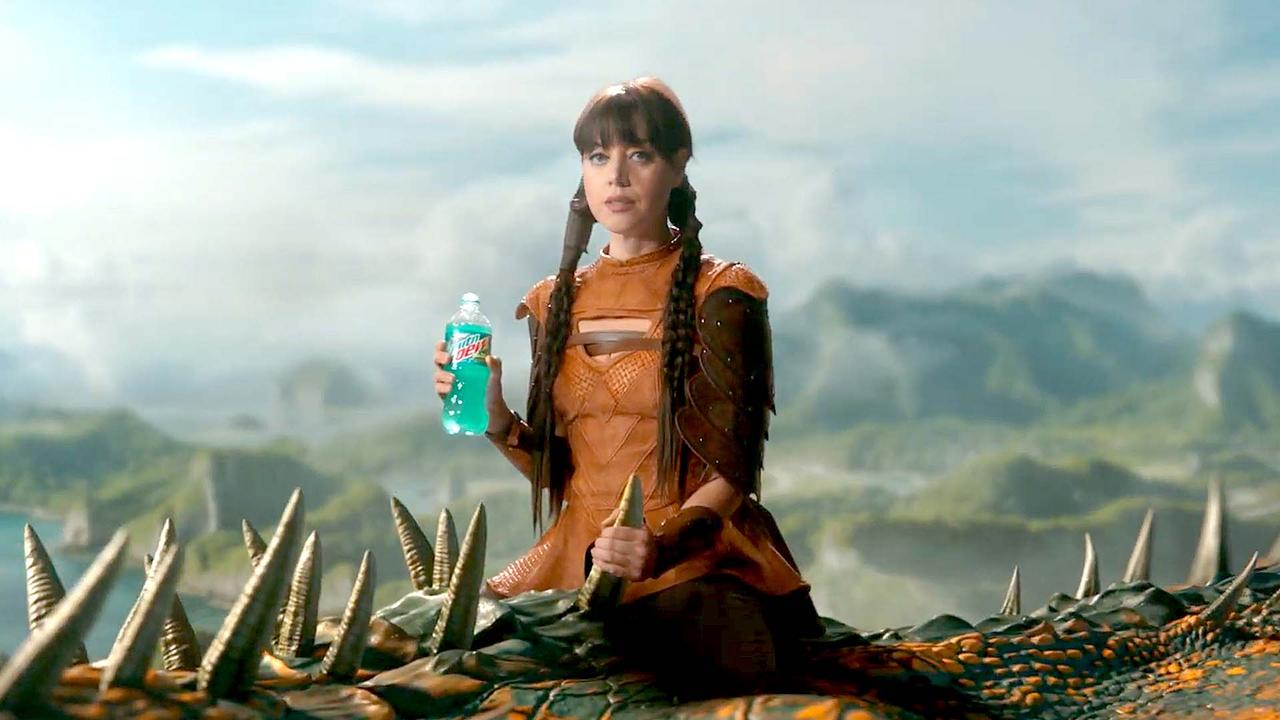 Mountain Dew 'Scene Partner' Super Bowl 2024 Commercial Tease with Aubrey Plaza
