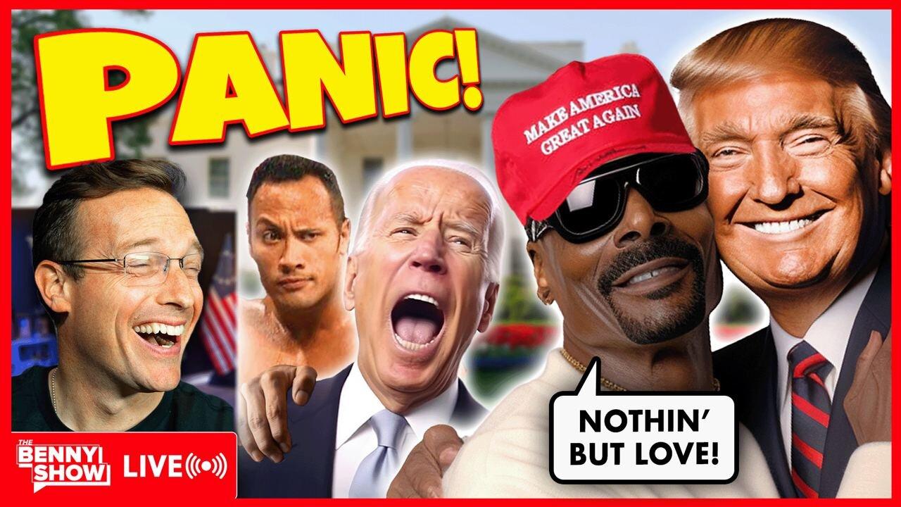 PANIC in DC: The Rock PRAISES Trump, Snoop Dogg FLIPS on Joe: 'I LOVE Trump!' | New 2024 Psy-Op?