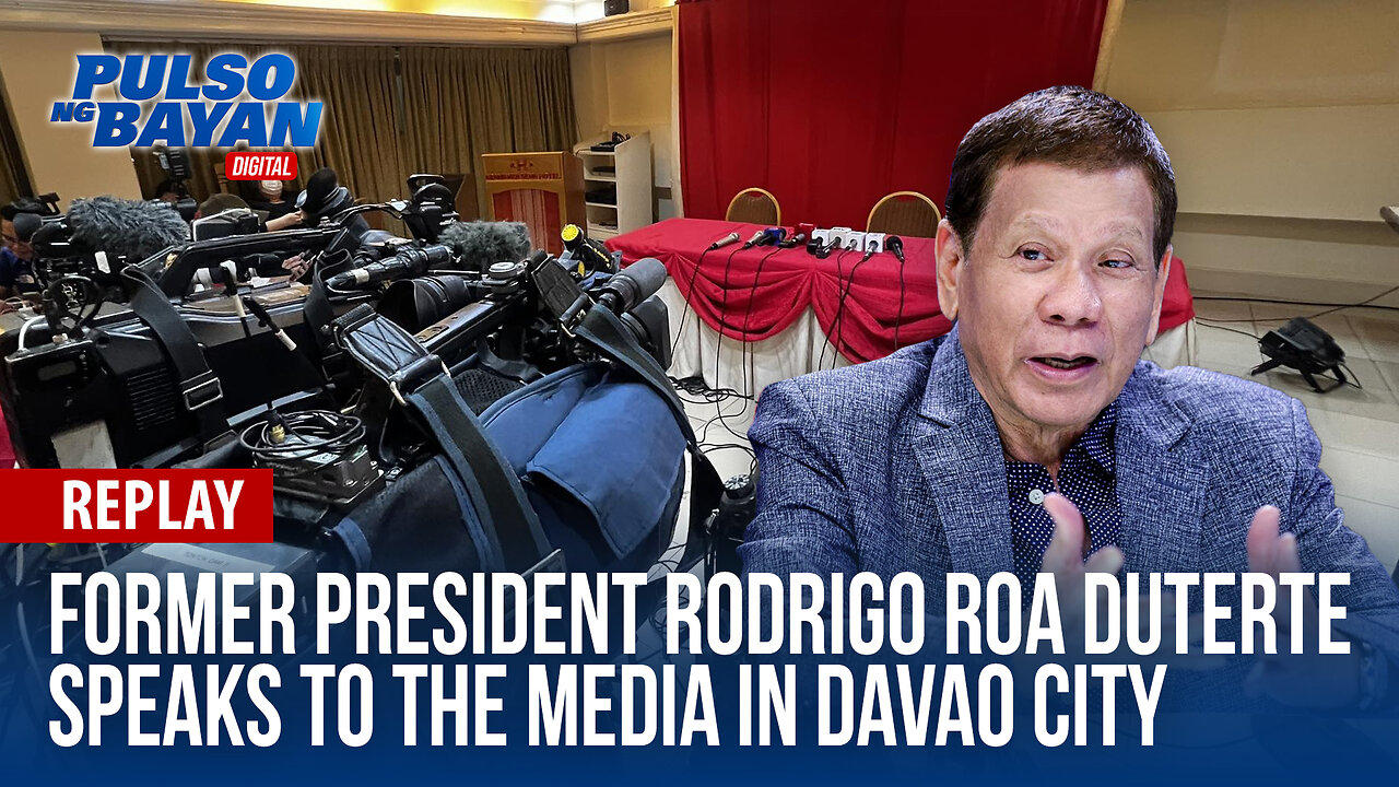 REPLAY: Former President Rodrigo Duterte speaks to the media in Davao City | January 30, 2024
