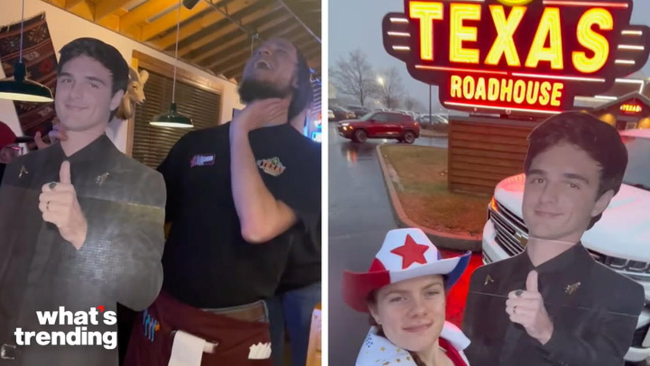 TikToker Brings Jacob Elordi Cutout to Texas Roadhouse