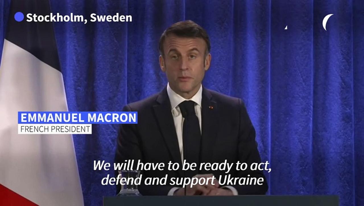 Europe needs to support Ukraine 'whatever it takes', says Macron