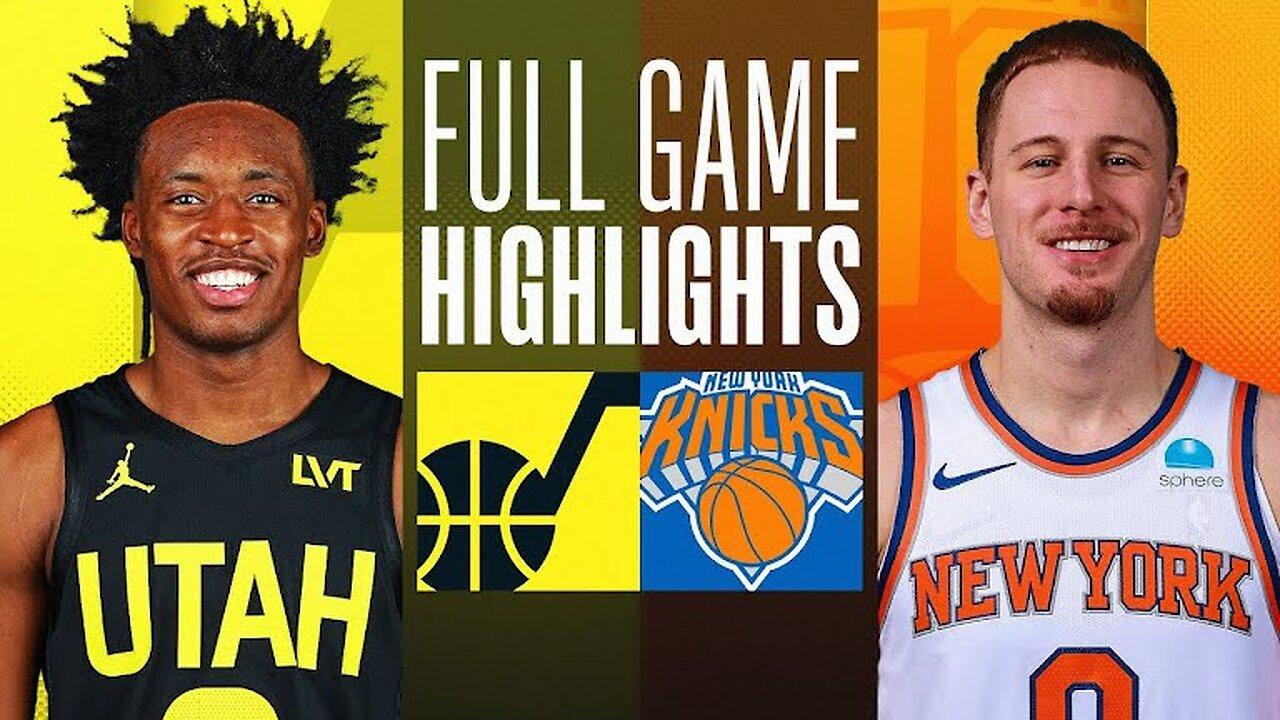 NBA - Knicks vs Jazz 118 - 103 Highlights