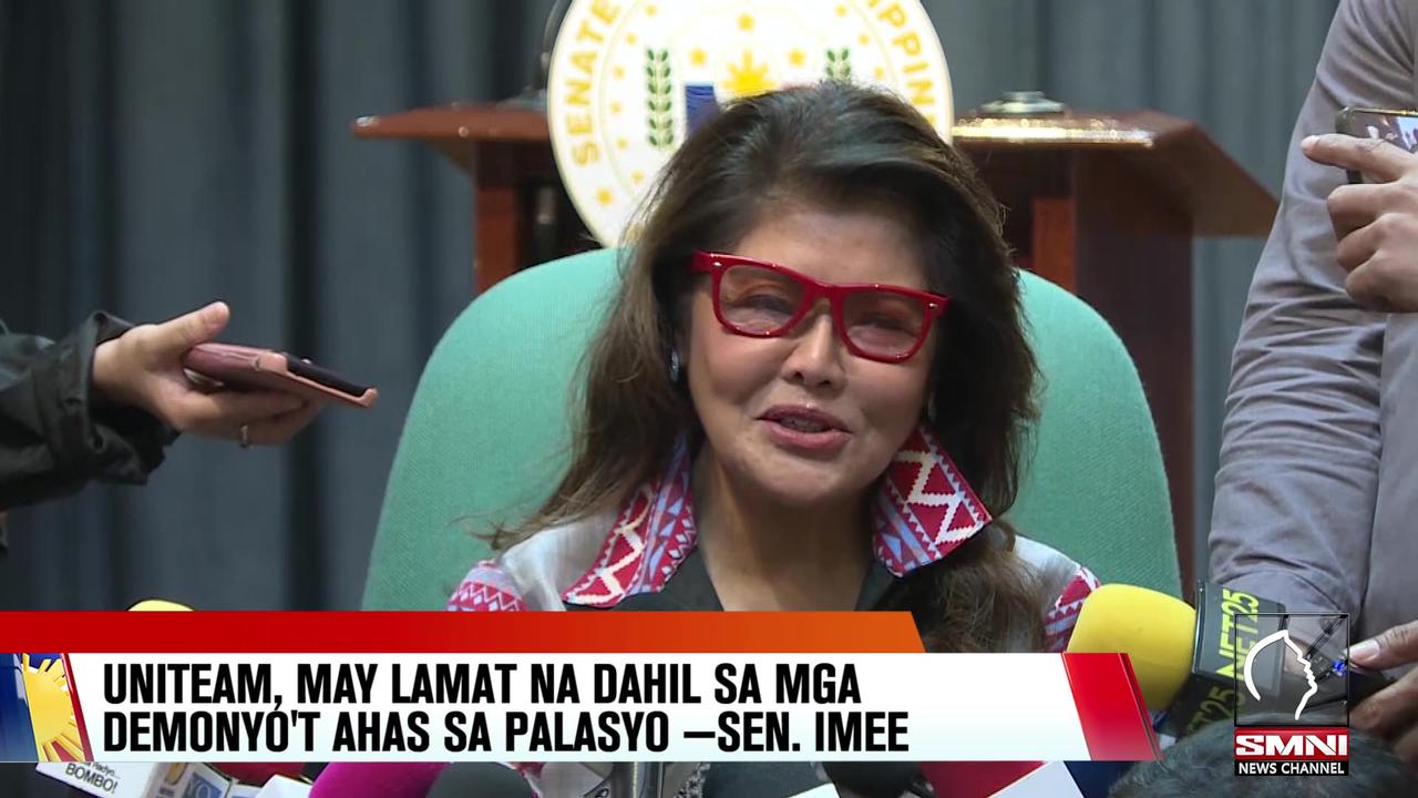 UniTeam, may lamat na dahil sa mga demonyo't ahas sa Palasyo —Sen. Imee