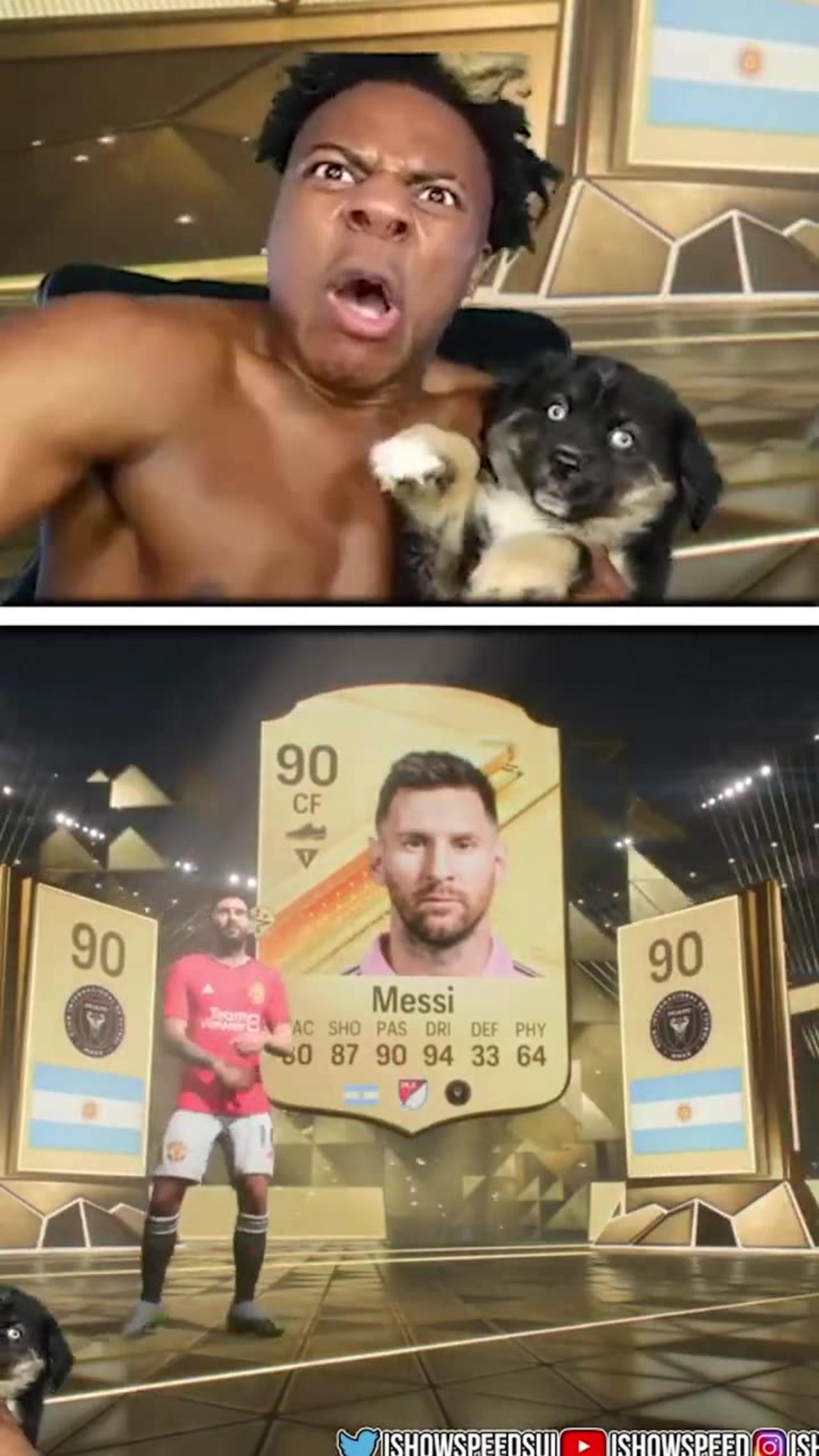 iShowSpeed & His Dog React To Packing MESSI