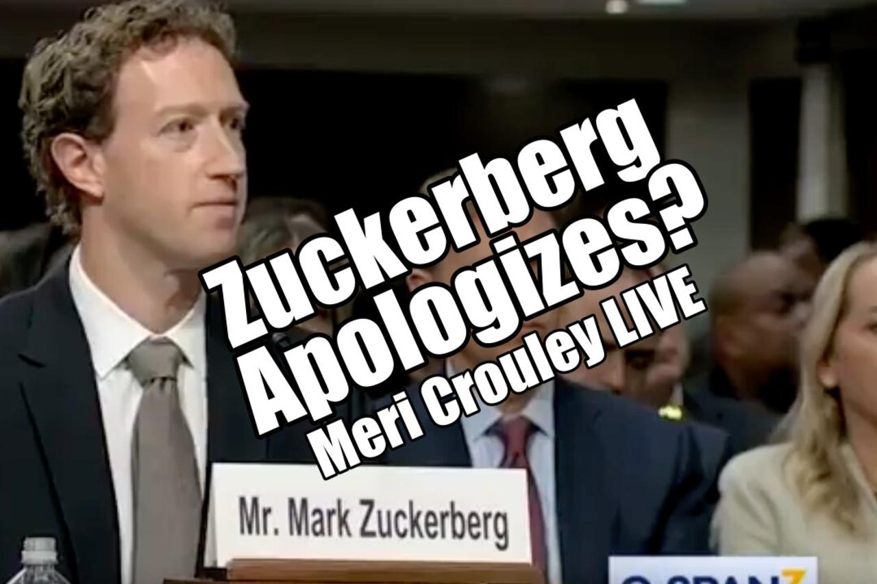 Zuckerberg Apologizes? New Gun Bans. Meri Crouley LIVE. B2T Show Jan 31, 2024