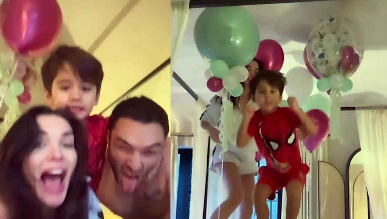 Amy Jackson celebrates birthday with fiancé Ed Westwick and son; dances, enjoys her heart out