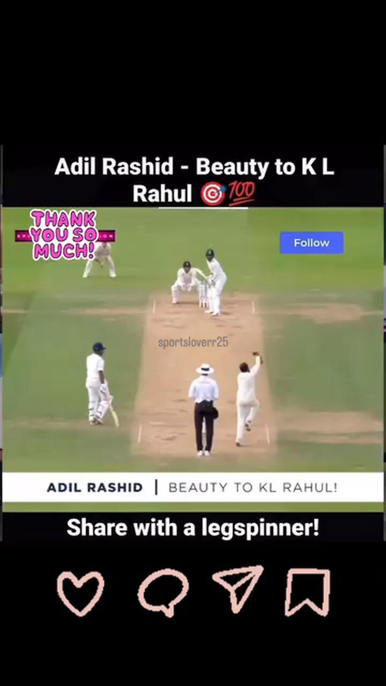 Adil Rashid all time greatest bowl ever
