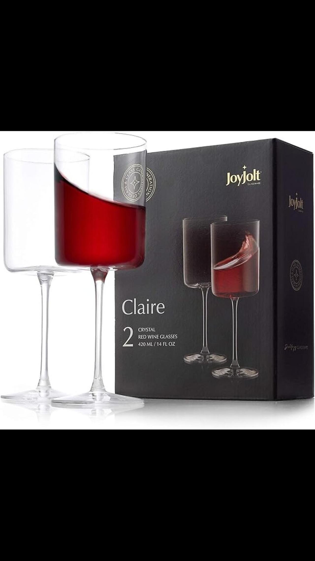 GET -58% DISCOUNT JOYJOLT CLAIRE 14OZ RED WINE GLASS SET ONLY ON AMAZON