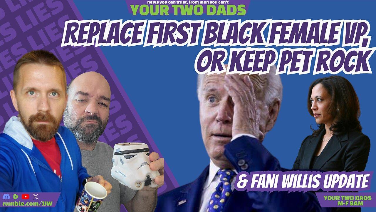 Replace First Black Female VP, Or Keep PET ROCK? & more stories with Your Two Dads
