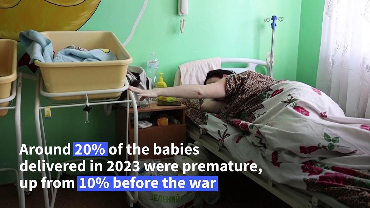 Ukraine frontline maternity hospital sees premature births rise