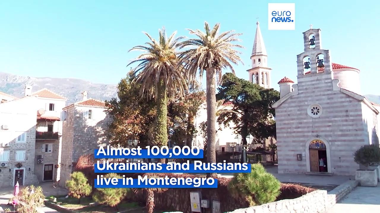 Russian and Ukrainian migrants live happily side-by-side in Montenegro