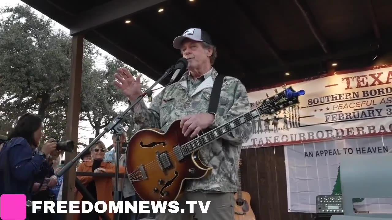 Ted Nugent convoy rally in Dripping Springs, Texas.