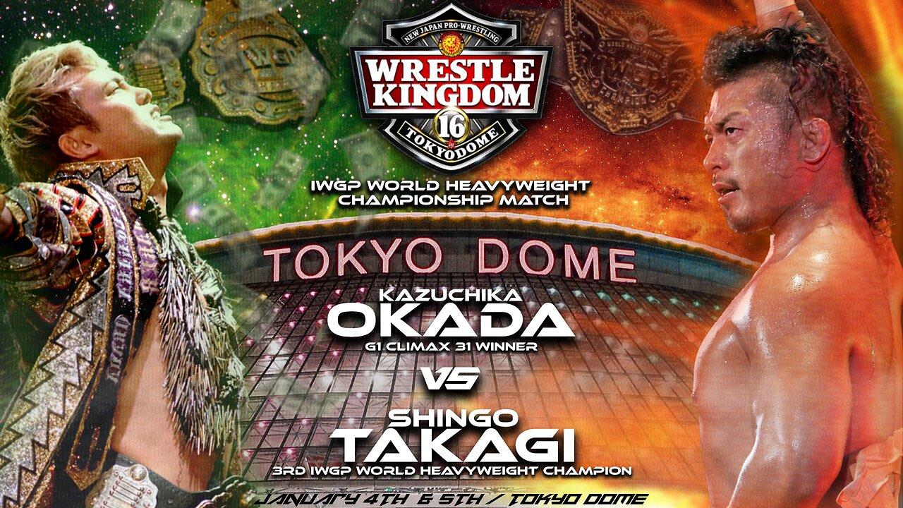 Kazuchika Okada Vs Shingo Takagi (NJPW Wrestle Kingdom 16 In Tokyo Dome Day 1) Highlights