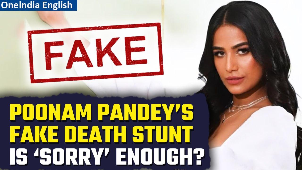 Poonam Pandey goes LIVE after death stunt; says, I'm feeling terrible | Watch | Oneindia