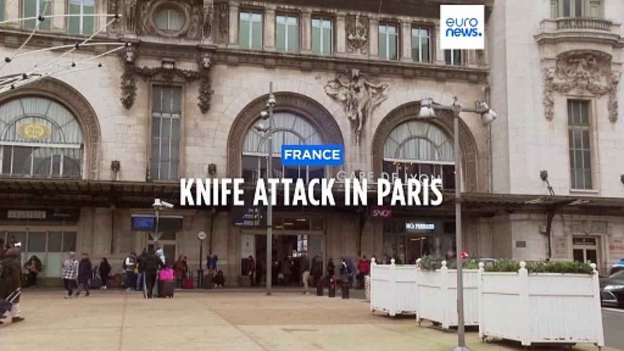 Three wounded in Paris knife attack at train station