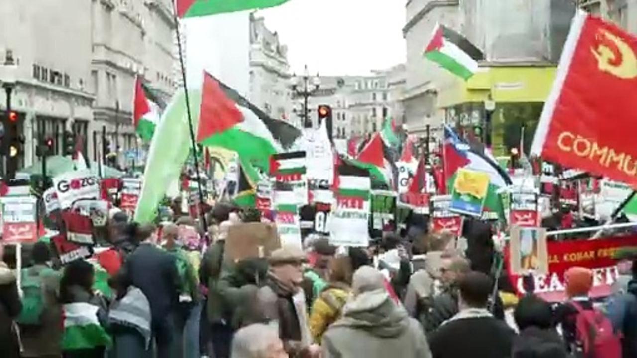 Over 10,000 join pro-Palestine protest in London